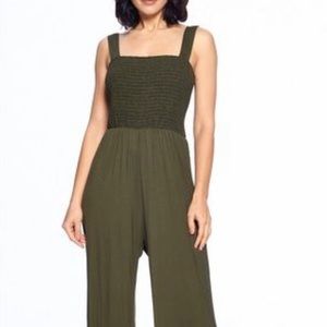 West Kei Smocked Knit Jumpsuit
